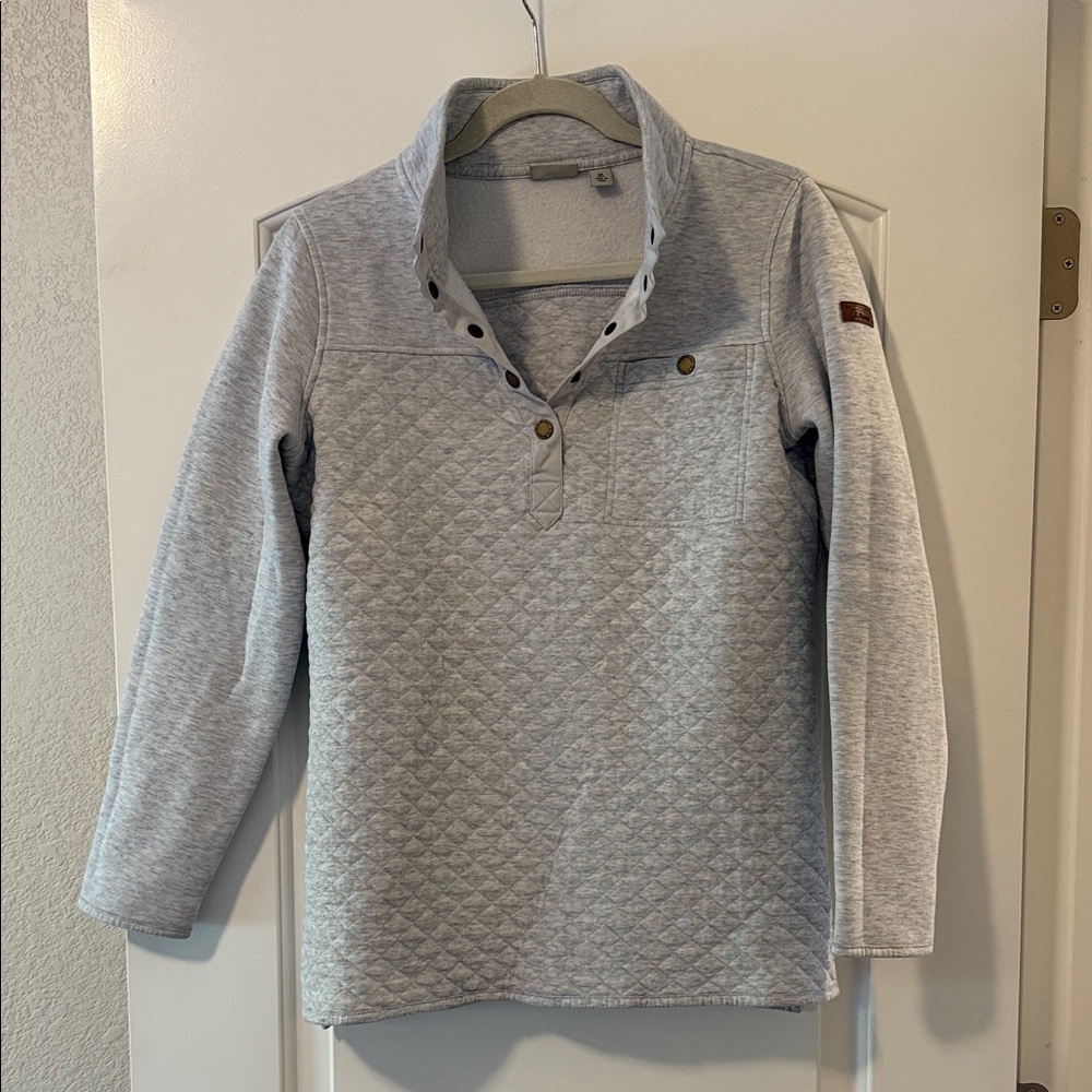 L.L. Bean Gray Fleece Pullover
